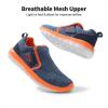imageDREAM PAIRS Boys Girls Shoes Kids Slip on Tennis EZOns MightyMovers Running Athletic Barefoot Zero Drop Sports SneakersNavyOrange