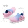 imageDREAM PAIRS Boys Girls Shoes Kids Slip on Tennis EZOns MightyMovers Running Athletic Barefoot Zero Drop Sports SneakersPinkBlue