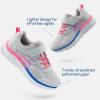 imageDREAM PAIRS Boys Girls Sneakers Kids Tennis Running Shoes EZONs EZPlays Athletic Sport Gym Lightweight Breathable ShoesLight GreyPink