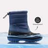 imageDREAM PAIRS Boys Girls Snow Boots WaterResistant Outdoor Warm Cozy AntiSlip Mid Calf Faux Fur Lining Winter Shoes for ToddlerLittleBig KidsNavy