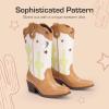 imageDREAM PAIRS Girls Cowboy Boots Cowgirl Mid Calf Western Boots with Low Heel Square Toe for Little KidBig KidBeigeTan