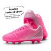 imageDREAM PAIRS Boys Girls Outdoor Sport Football Shoes Soccer Cleats for LittleBig KidHot Pink