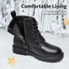 imageDREAM PAIRS Boys Girls Side Zipper Combat Ankle BootsToddlerLittle KidBlackPu