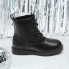 imageDREAM PAIRS Boys Girls Side Zipper Combat Ankle BootsToddlerLittle KidBlackPu
