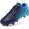 imageDREAM PAIRS Boys Girls Outdoor Sport Football Shoes Soccer Cleats for LittleBig KidNavyBlue