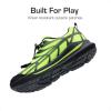 imageDREAM PAIRS Boys Girls Running Shoes Kids Athletic Lightweight Breathable Gym School ShoesNeon GreenBlack