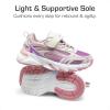 imageDREAM PAIRS Boys Girls Shoes Kids Tennis Athletic Running Footwear Breathable Walking Sneakers for LittleBig KidBeigeLavander