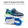 imageDREAM PAIRS Boys Girls Shoes Kids Tennis Athletic Running Footwear Breathable Walking Sneakers for LittleBig KidNavyNeon Green