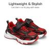 imageDREAM PAIRS Boys Girls Shoes Kids Tennis Athletic Running Footwear Breathable Walking Sneakers for LittleBig KidRedBlack