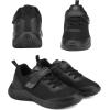 imageDREAM PAIRS Boys Girls Shoes Kids Tennis EZOns BreezeRunners Running SneakersBlack Monochrome