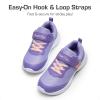 imageDREAM PAIRS Boys Girls Shoes Kids Tennis EZOns BreezeRunners Running SneakersPurplePink