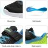 imageDREAM PAIRS Boys Girls Shoes Kids Tennis EZOns MagicZips Athletic Running Walking Barefoot Zero Drop SneakersBlackBlueNeonGreen