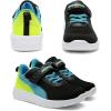 imageDREAM PAIRS Boys Girls Shoes Kids Tennis EZOns MagicZips Athletic Running Walking Barefoot Zero Drop SneakersBlackBlueNeonGreen