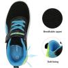 imageDREAM PAIRS Boys Girls Shoes Kids Tennis EZOns MagicZips Athletic Running Walking Barefoot Zero Drop SneakersBlackBlueNeonGreen