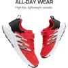 imageDREAM PAIRS Boys Girls Shoes Kids Tennis Running Athletic School Gym Breathable Lightweight Sneakers for LittleBig KidRedBlack