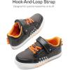 imageDREAM PAIRS Boys Sneakers Little Kids Toddler Shoes Storybook Causal Walking Shoes NonSlip with Hook and LoopGreyOrange