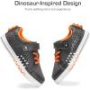 imageDREAM PAIRS Boys Sneakers Little Kids Toddler Shoes Storybook Causal Walking Shoes NonSlip with Hook and LoopGreyOrange