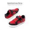 imageDREAM PAIRS Boys Sneakers Little Kids Toddler Shoes Storybook Causal Walking Shoes NonSlip with Hook and LoopRedBlack
