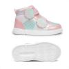 imageDREAM PAIRS Girls Shoes Toddler Sneakers Kids High Top Shoes with Hook and Loop Storybook Casual Walking ShoesPinkRainbow