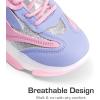 imageDREAM PAIRS Kids Girls Sneakers Jelly Sole Lace up Shoes Lightweight Walking Shoes for Girls BoysPurplePink