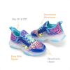 imageDREAM PAIRS Kids Girls Sneakers Zipper Casual Shoes Jelly Sole Sports Shoes Lightweight Walking ShoesBlue