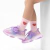 imageDREAM PAIRS Kids Girls Sneakers Zipper Casual Shoes Jelly Sole Sports Shoes Lightweight Walking ShoesPurple