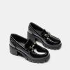 imageDREAM PAIRS Loafers for Women Platform Chunky Loafers Slip On Casual ShoesBlackpat