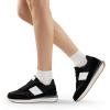 imageDREAM PAIRS Women Fashion Sneakers Walking Tennis Sports Athletic Comfortable Lightweight Running Lace Up Retro Classic Casual SneakerBlack