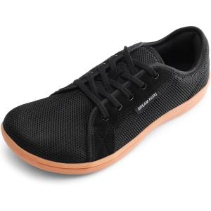 imageDREAM PAIRS Womens Barefoot Walking Wide Toe Box Zero Drop Minimalist Sneakers Non Slip Breathable Comfortable Lightweight Walking ShoesBlackBrown