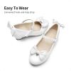 imageDREAM PAIRS Girls Dress Shoes Toddler Little Girls Heels Mary Jane Princess Shoes with Interchangeable Bow for Flower Girl Wedding PartyWhite