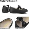 imageDream Pairs Girls Dress Shoes Mary Jane Flower Girl Bow Ballet Flats for Wedding Party ToddlerLittle KidSophia22black