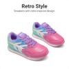 imageDREAM PAIRS Girls Sneakers Laceup Tennis Running Casual Footwear LilLegends Lightweight Classic Walking Shoes for LittleBig KidHot PinkGreen