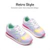 imageDREAM PAIRS Girls Sneakers Laceup Tennis Running Casual Footwear LilLegends Lightweight Classic Walking Shoes for LittleBig KidRainbowPurple