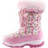 imageDREAM PAIRS Girls Snow Boots Warm Cozy AntiSlip Lightweight Mid Calf Faux Fur Lining Winter Shoes for LittleBig KidsPinkOwl