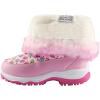 imageDREAM PAIRS Girls Snow Boots Warm Cozy AntiSlip Lightweight Mid Calf Faux Fur Lining Winter Shoes for LittleBig KidsPinkOwl