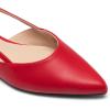 imageDREAM PAIRS Slingback Flats for Women PointedToe Elegant Womens Ballet Flats with Buckle Strap Classic Low Heel Dress Shoes for Casual Work Office PartyRed