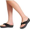 imageDREAM PAIRS Platform Flip Flops for Women Cushioned Thong Sandals with Soft Eva Foam Insole Lightweight Lycra fabric Comfort Dressy Slides Slippers for Summer BeachBlackGrey