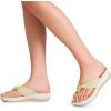 imageDREAM PAIRS Platform Flip Flops for Women Cushioned Thong Sandals with Soft Eva Foam Insole Lightweight Lycra fabric Comfort Dressy Slides Slippers for Summer BeachBeige