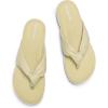 imageDREAM PAIRS Platform Flip Flops for Women Cushioned Thong Sandals with Soft Eva Foam Insole Lightweight Lycra fabric Comfort Dressy Slides Slippers for Summer BeachBeige