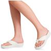imageDREAM PAIRS Platform Flip Flops for Women Cushioned Thong Sandals with Soft Eva Foam Insole Lightweight Lycra fabric Comfort Dressy Slides Slippers for Summer BeachWhite