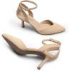 imageDREAM PAIRS Pointed Closed Toe Kitten Heels Stiletto Ankle Strap Womens Pumps Shoes for Women Wedding Party Dress SandalsNudenubuck