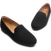 imageDREAM PAIRS Round Toe Flats for Women Dressy Comfortable SlipOn Dress Business Casual Office Work Shoes for WomenBlacksuede