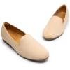 imageDREAM PAIRS Round Toe Flats for Women Dressy Comfortable SlipOn Dress Business Casual Office Work Shoes for WomenNudesuede