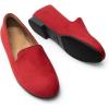 imageDREAM PAIRS Round Toe Flats for Women Dressy Comfortable SlipOn Dress Business Casual Office Work Shoes for WomenRed