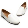 imageDREAM PAIRS Round Toe Flats for Women Dressy Comfortable SlipOn Dress Business Casual Office Work Shoes for WomenWhitepu