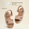 imageDREAM PAIRS Wedge Sandals for Women Espadrille Platform Sandals Open Toe Ankle Strap Low Wedges Heel Comfortable Sandals for SummerNude