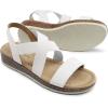 imageDREAM PAIRS Womens Ankle Strap Low Wedge SandalsWhite