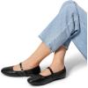 imageDREAM PAIRS Womens Ballet Flats Foldable Square Toe Mary Jane Flats Comfortable Slip On Dress Shoes Business Casual Work Mary Jane ShoesBlack