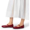 imageDREAM PAIRS Womens Ballet Flats Foldable Square Toe Mary Jane Flats Comfortable Slip On Dress Shoes Business Casual Work Mary Jane ShoesRed