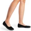 imageDREAM PAIRS Womens Ballet Flats Wide Toe Box Knit Flats for Women with Arch Support Comfortable Slip On Dressy Travel Work Business Office Shoes for WomenBlack